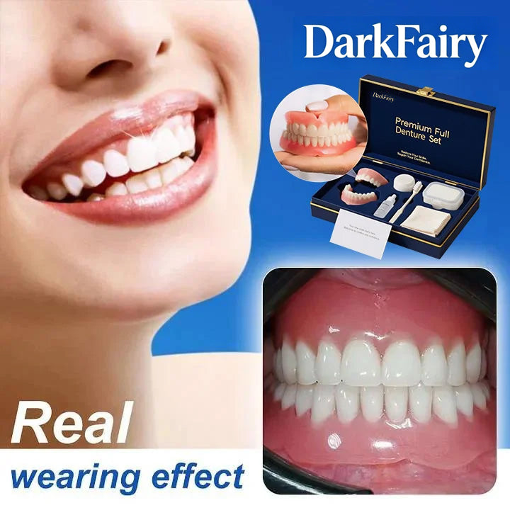 Ends Today: 70% OFF! ⏰DarkFairy™ Medical Full Denture with Strong Suctiond🦷