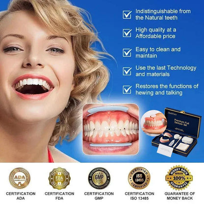 Ends Today: 70% OFF! ⏰DarkFairy™ Medical Full Denture with Strong Suctiond🦷
