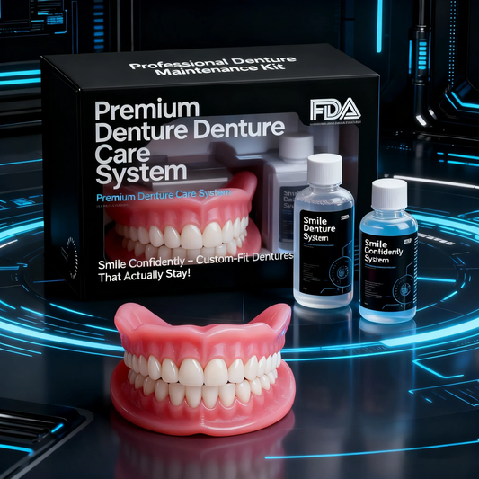 -🦷HazyGalaxy™ Custom-Fit Functional Dentures — Made in the USA, Up to 70% OFF for a More Confident Smile!