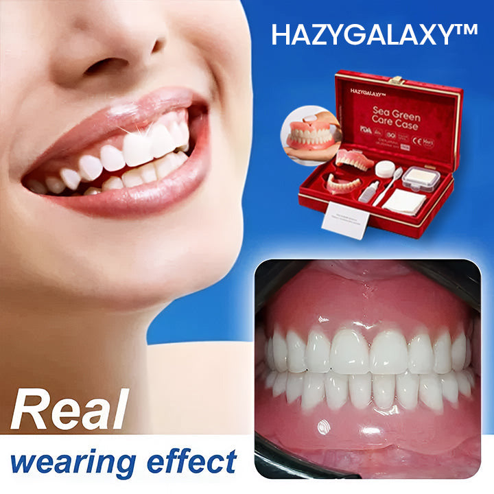 -Ends Today: 70% OFF! ⏰HazyGalaxy™  Medical Full Denture with Strong Suctiond Custom-Fit Full Functional Dentures🦷