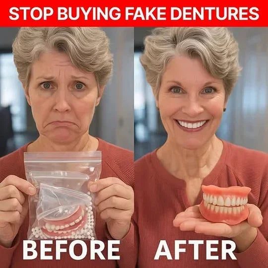 -🦷HazyGalaxy™ Custom-Fit Functional Dentures — Made in the USA, Up to 70% OFF for a More Confident Smile!